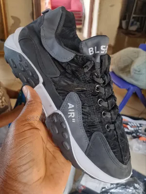 Black With White Sole Sneakers