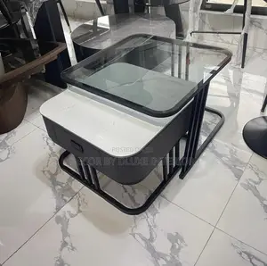 Luxury Glass Folding 2 in 1 Center Table