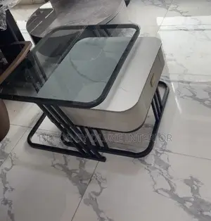 Luxury Glass Folding 2 in 1 Center Table