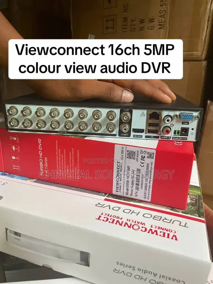 16-Channel DVR 5mp Resolution and Includes Audio Recording Capability.