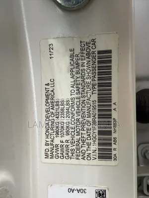 Honda Accord LX CVT 2024 White