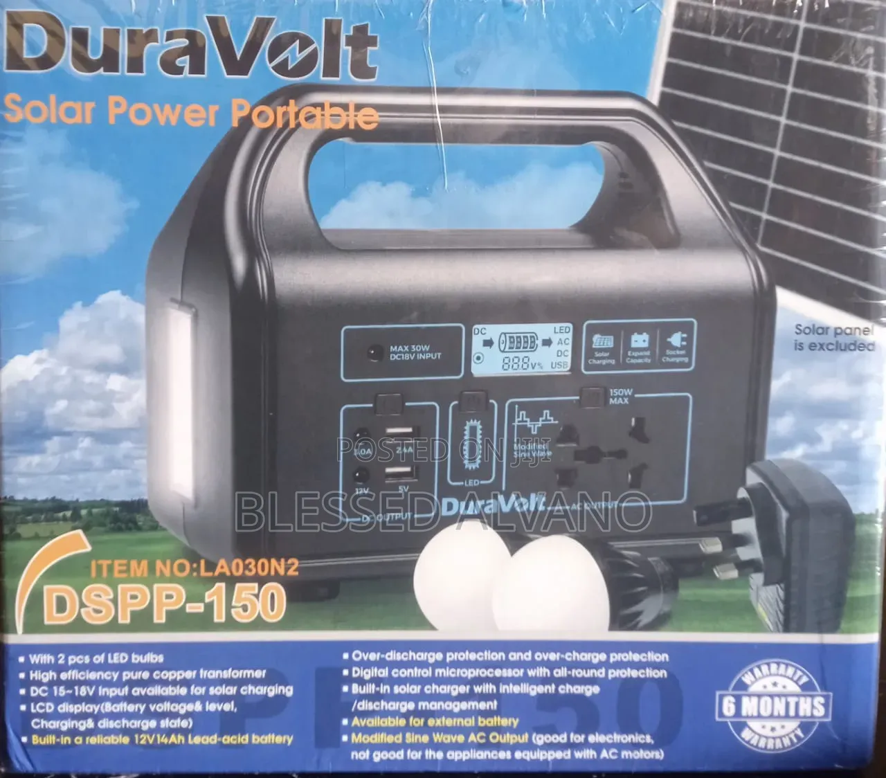 Duravolt Solar Generator 150w