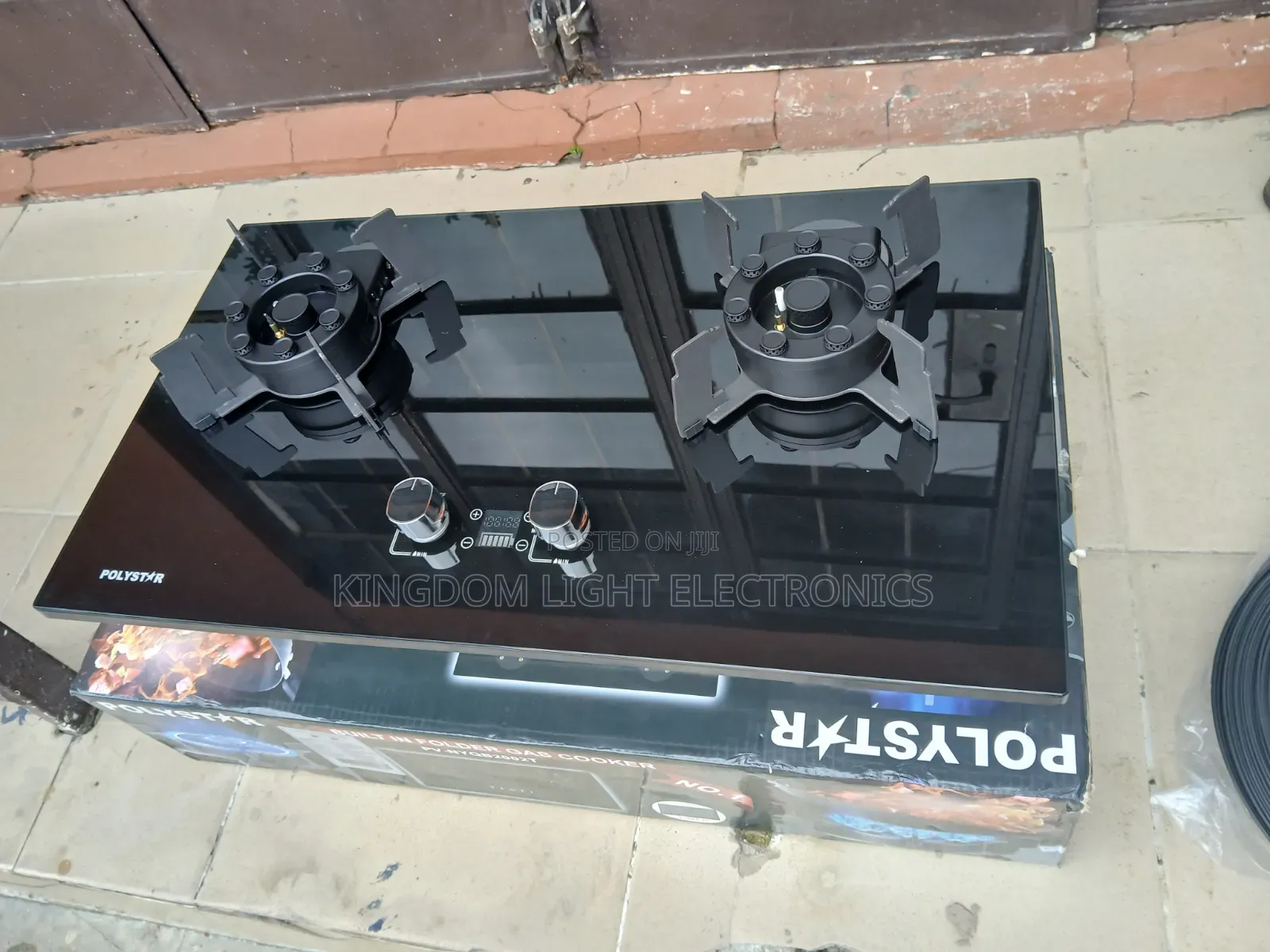 Polystar Inbuilt Luxury Flip-Up 2 Burners Gas Cooker