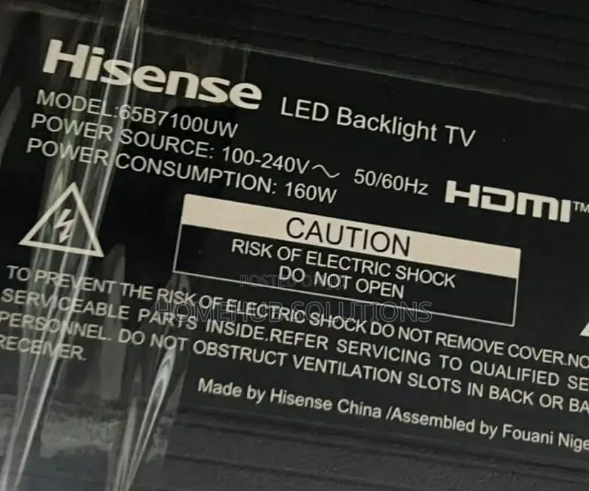 Hisense 65” Smart Tv