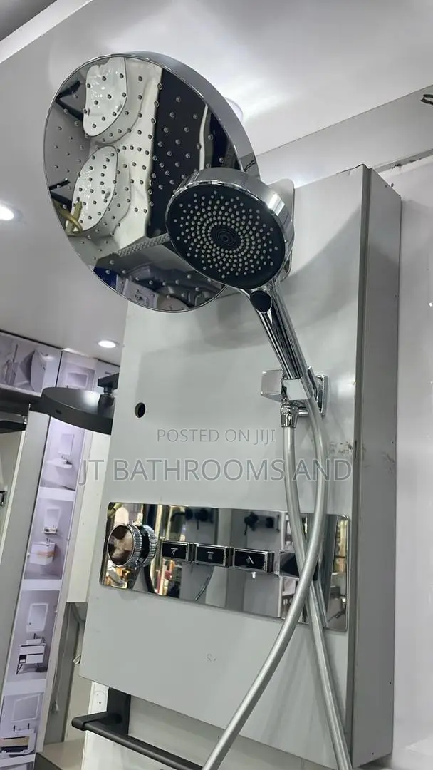 Classic Chrome Digital Waterfall Shower Set
