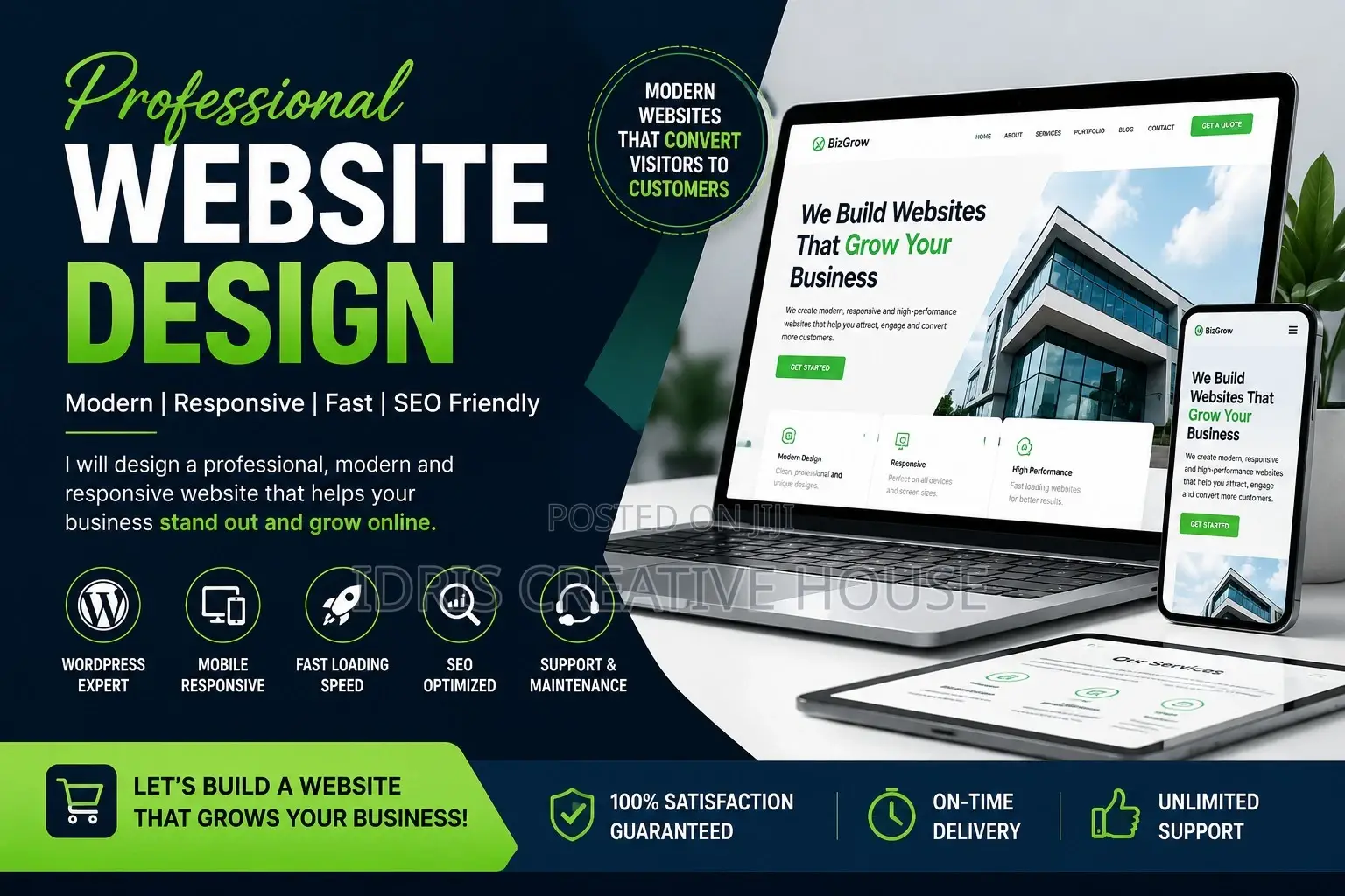I Will Design a Professional Wordpress Website for Your Business