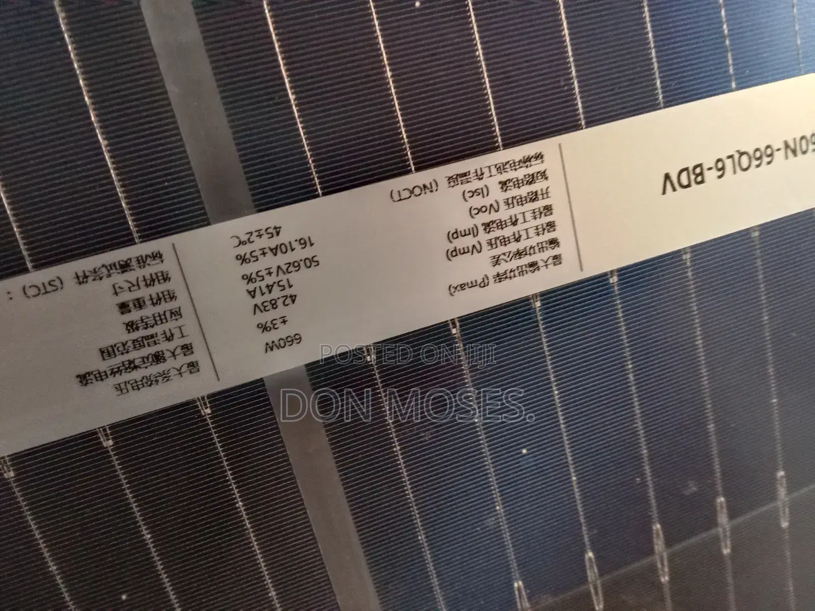 660w Solar Panel Biafcal 144cell