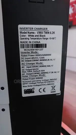 6.2kw 48v Hybrid Inverter (Works Without Battery)
