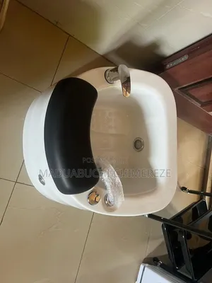 Luxury Professional Pedicure Spa Foot Basin With Cushion Faucet