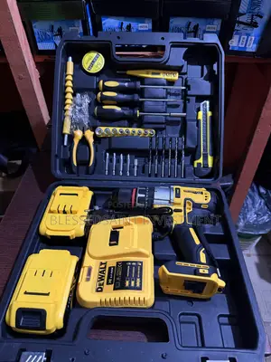 Dewalt Cordless Tools Box With Heavy Duty Drill 118volts