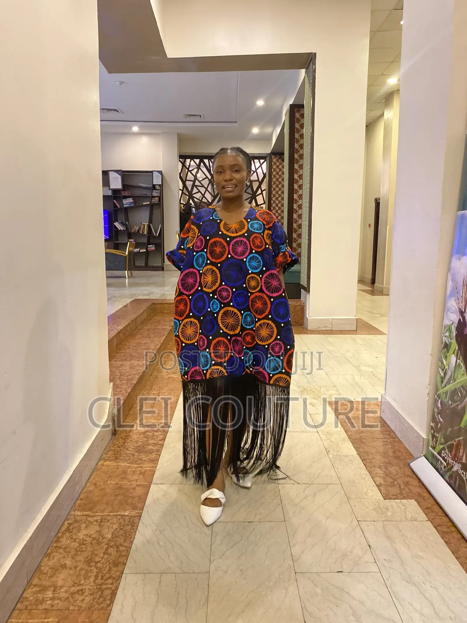 Rich Ankara Bubu Gown With Fringes