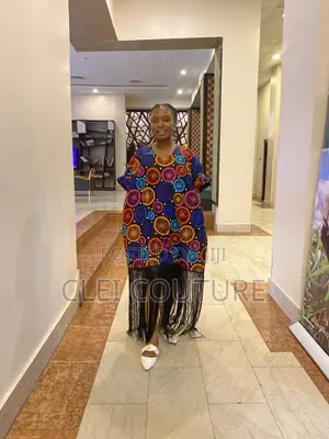 Rich Ankara Bubu Gown With Fringes