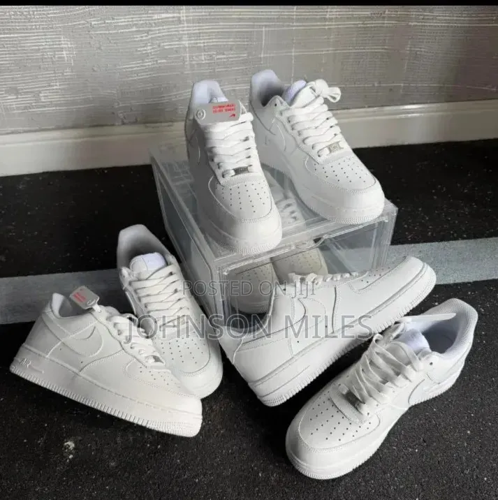 All White Airforce 1s