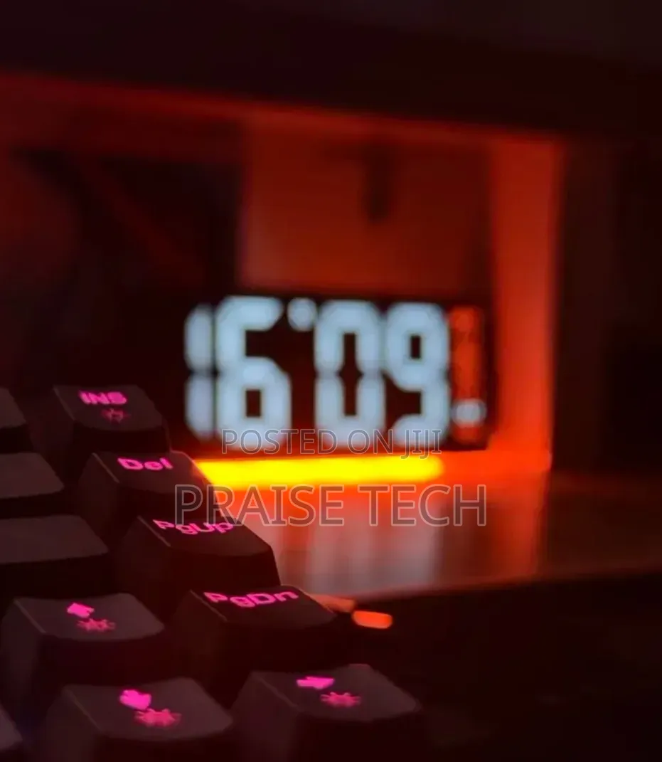Led Digital Alarm Clock With Atmosphere Light