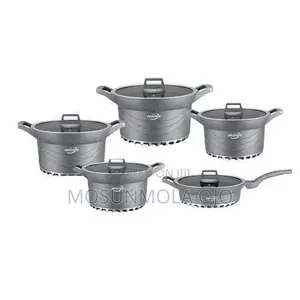 Brocook 10 PCS Die-Cast Non-Stick Granite Cookware Set 20-32cm