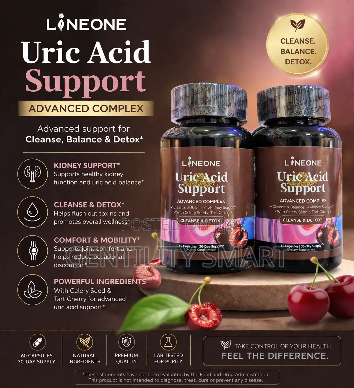 Uric Acid Vitamin Supplement