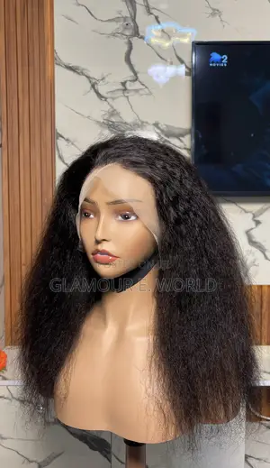 20inches Full Frontal Double Drown Yaki Straight (Kinky Straight)