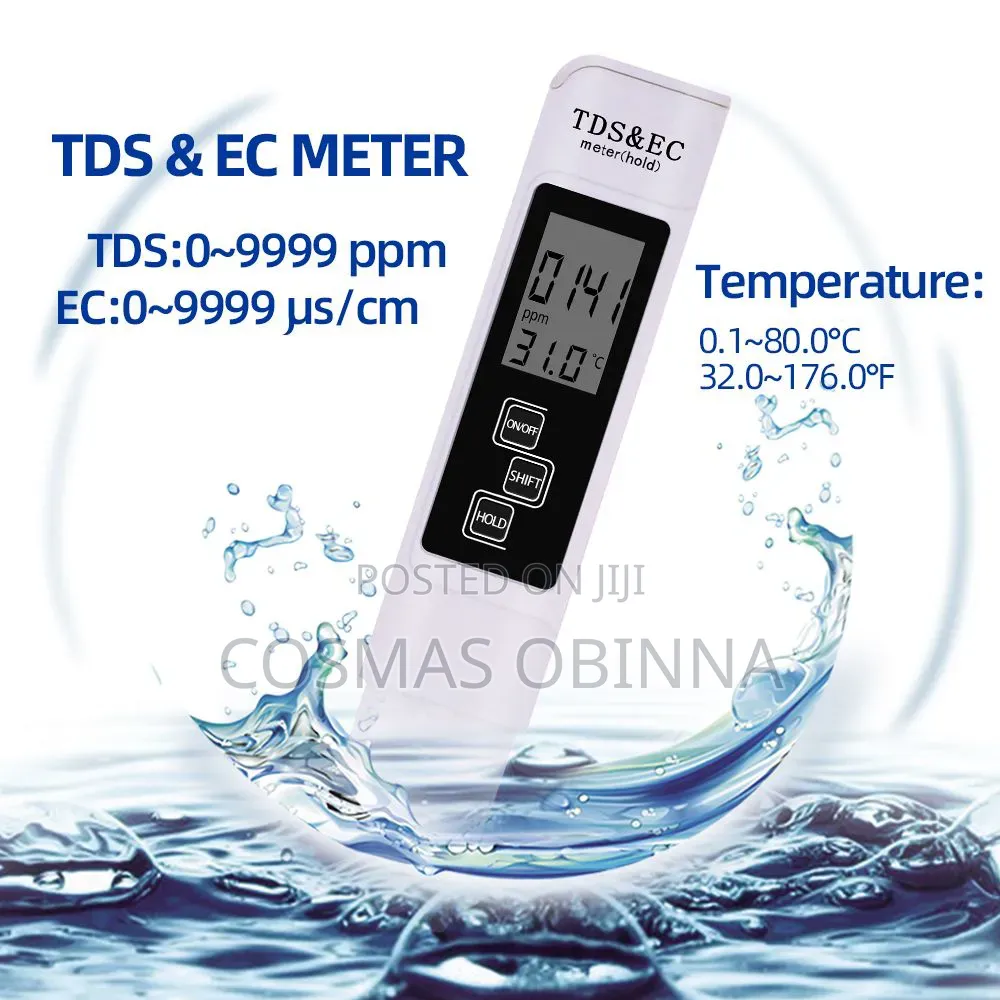 3 In 1 Multifunctional Tds Ec Ppm Water Meter Tester Pen