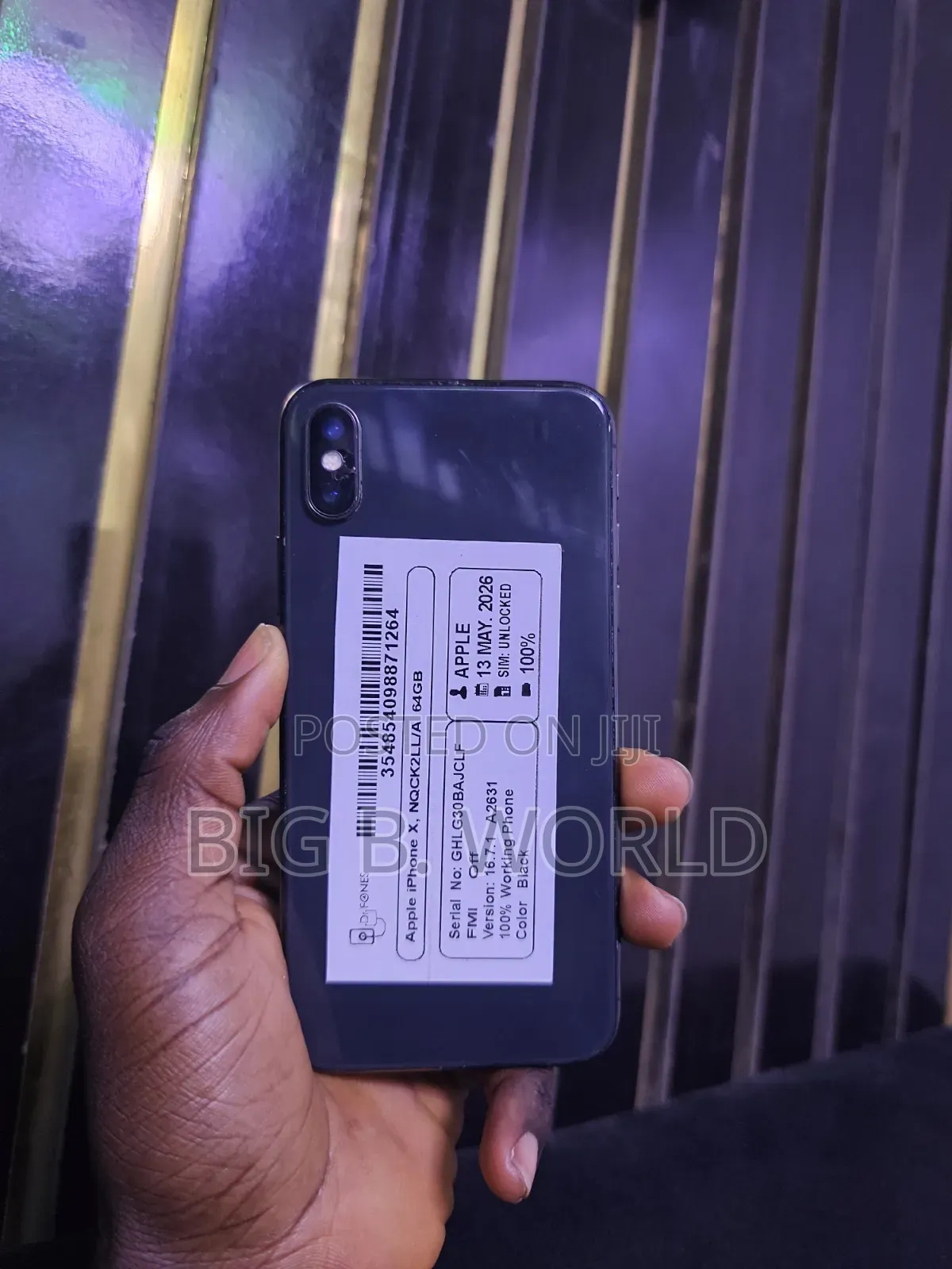Apple iPhone X 64 GB Black