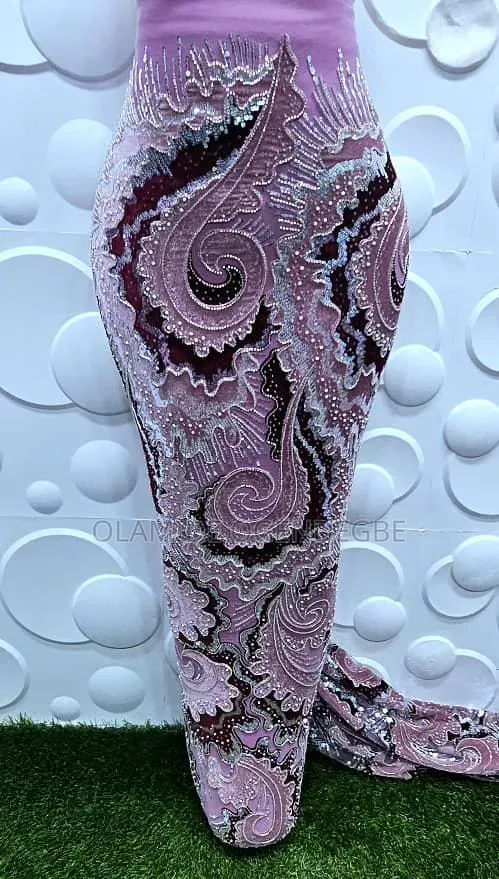 Hand Beaded Lace