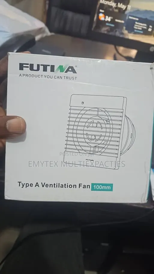 Toilet Type a Ventilation Fan 100mm(4inches)