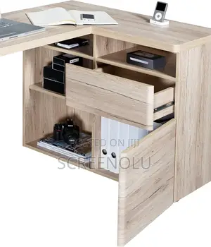 Amazon Movian Olton Corner Desk + Shelf 112 X 90 X 76 Cm - Oak Effect