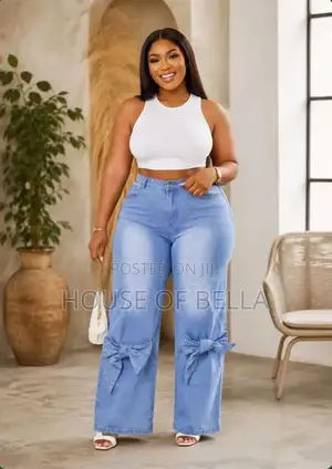 Trendy Palazzo Jeans – Comfort Meets Style