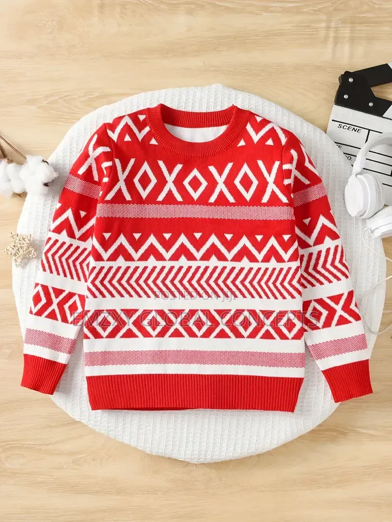 Red and White Sweater