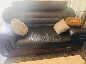 Sitting Room Leather Couches, Complete Set