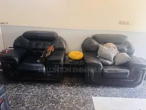 Sitting Room Leather Couches, Complete Set