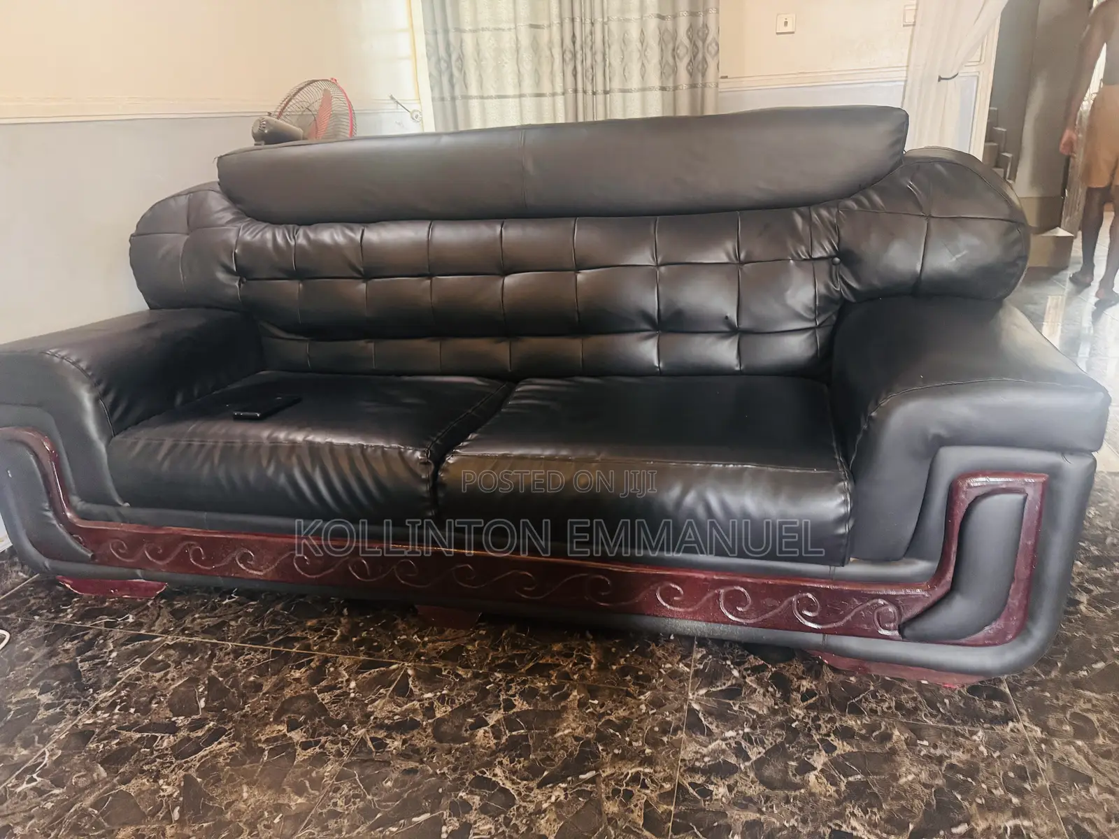 Sitting Room Leather Couches, Complete Set