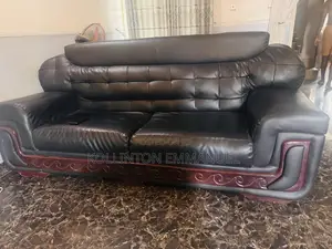 Sitting Room Leather Couches, Complete Set