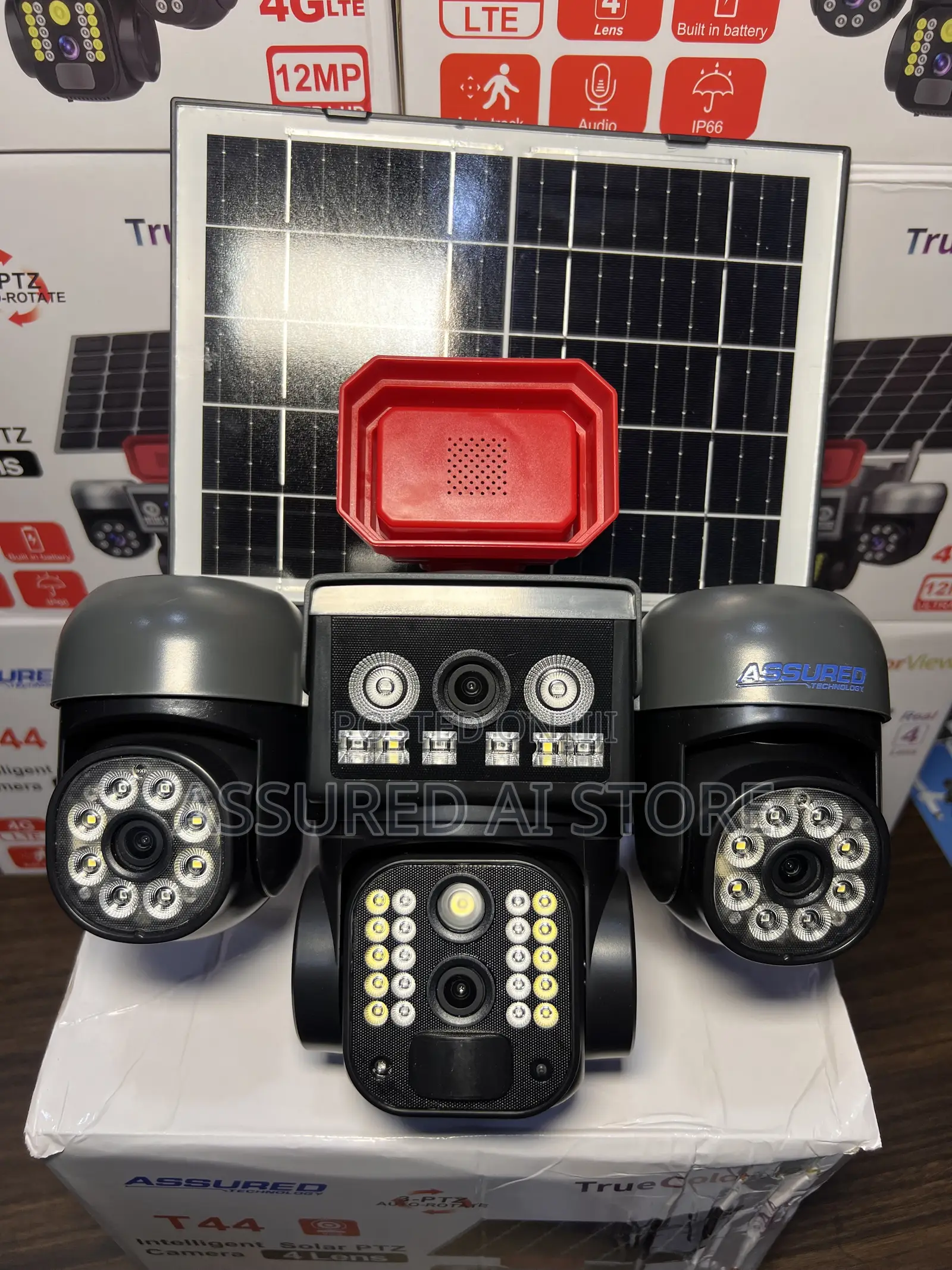 4 Lense Solar 4g PTZ Camera