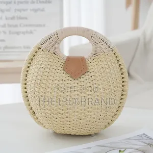 Woven Rattan Straw Medium Beach/Casual Bag