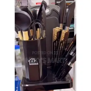 Premium 19-Piece Kitchen Utensil Set With Holder -Durable Stylish