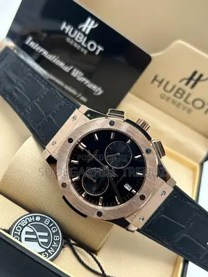 Premium Hublot Leather Strap Watch | Luxury Timepiece