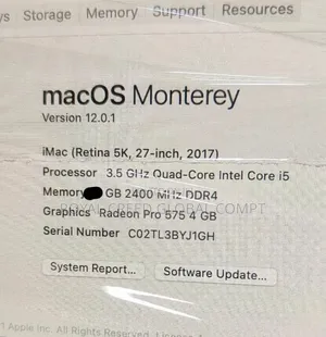Desktop Computer Apple iMac 32GB Intel Core i5 SSD 1T