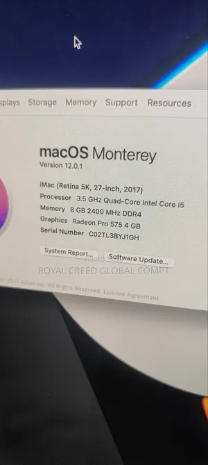 Desktop Computer Apple iMac 32GB Intel Core i5 SSD 1T