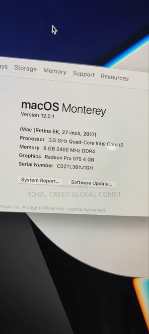 Desktop Computer Apple iMac 24GB Intel Core i5 SSD 1T