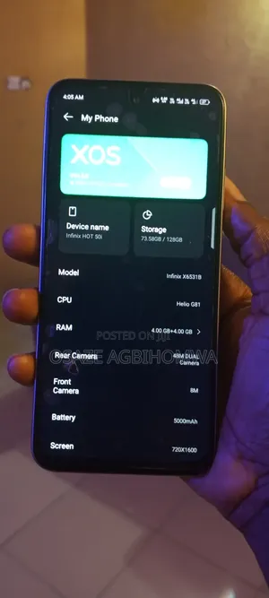 Infinix Hot 50i 128 GB Silver