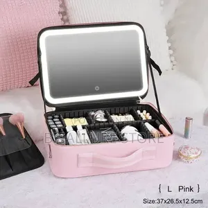 Cosmetics Storage Box With Mirror