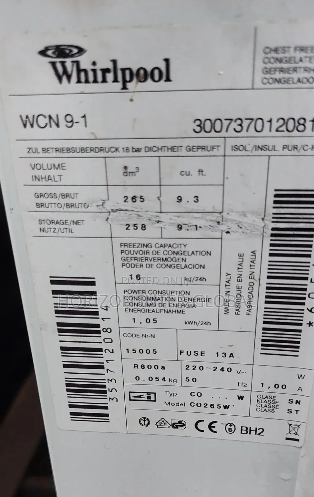 Whirlpool Chest Freezer