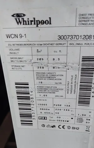 Whirlpool Chest Freezer