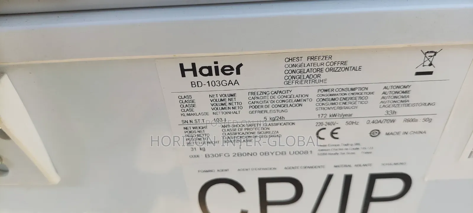Haier Chest Freezer