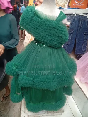  Beautiful Baby Girl Green Dress | Premium Quality Kids Fashion