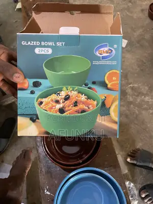 2pcs Glazed Bowl Set