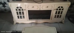 Tv Stand With Fire Place and Center Table