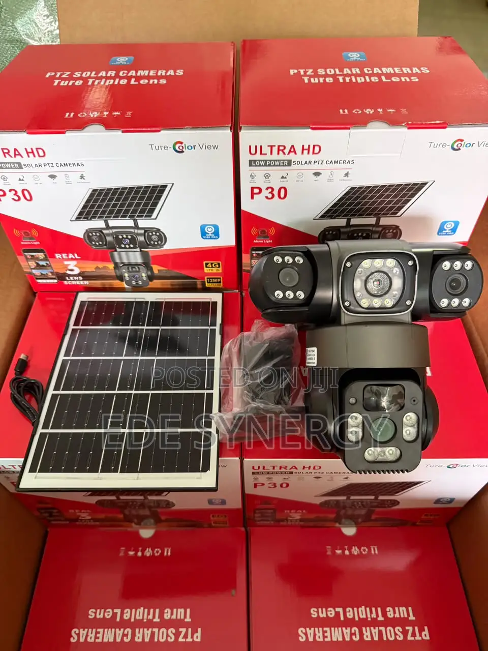 Tripple Lense Solar Camera Suitable for Outdoor and Indoor