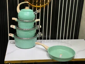 Ucc Life 9-Piece Granite Cookware Set With Kettle
