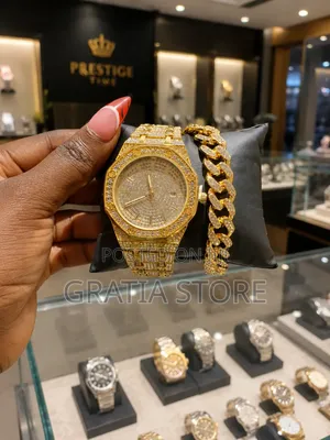 Ice Out Wrist Watch With Bracelet